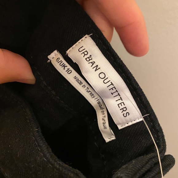 NWT Urban Outfitters Black Open Back Romper - Picture 3 of 4